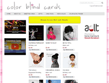 Tablet Screenshot of colorblindcards.com